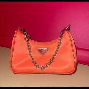 Tessuto Nylon Mini Re-Edition 2000 Orange